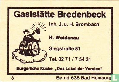 Gaststätte Bredenbeck - J.u.H. Brombach