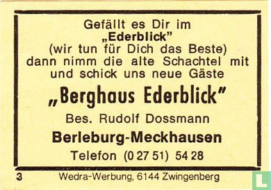 "Berghaus Ederblick" - Rudolf Dossmann