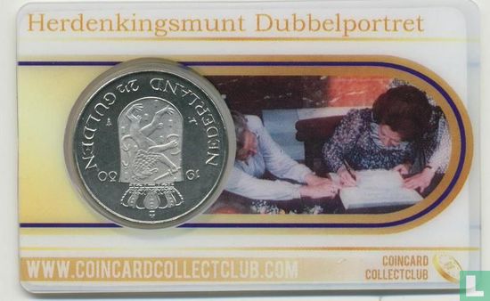 Netherlands 2½ gulden 1980 (coincard) "Investiture of New Queen" - Image 2