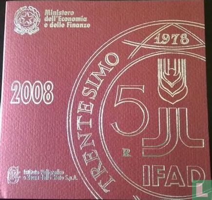 Italy mint set 2008 "30th Anniversary of the Foundation IFAD" - Image 1