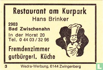 Restaurant am Kurpark - Hans Brinker