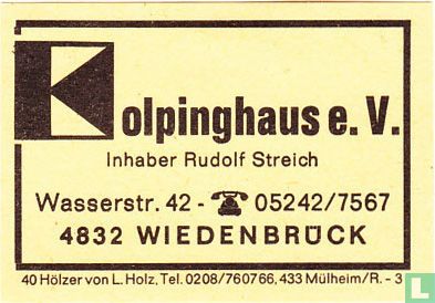 Kolpinghaus e.V. - Rudof Streich