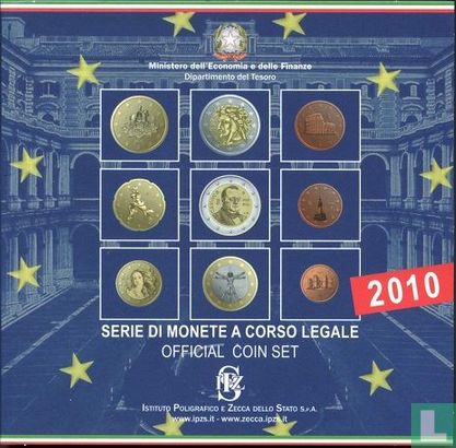 Italy mint set 2010 "200th Anniversary of the birth of Camillo Benso - Count of Cavour" - Image 1