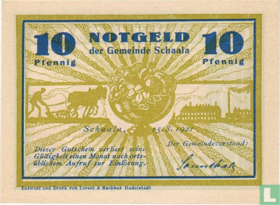Schaala 10 Pfennig - Image 1