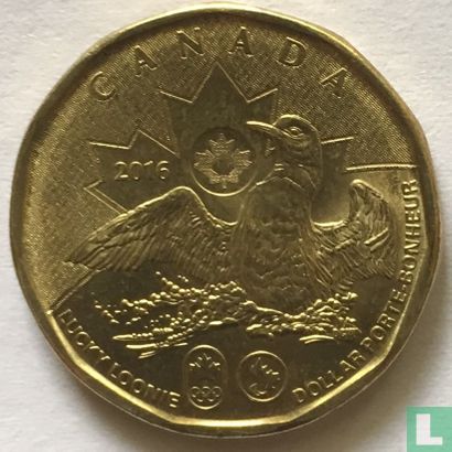 Canada 1 dollar 2016 "Rio 2016 Summer Olympics and Paralympics" - Afbeelding 1