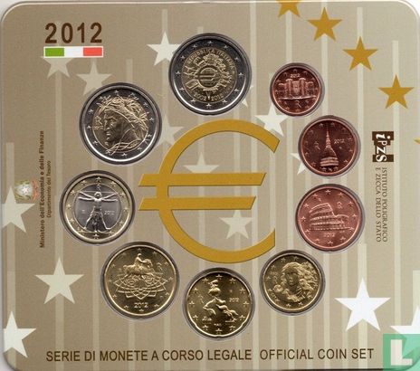 Italie coffret 2012 "10 years of euro cash" - Image 2