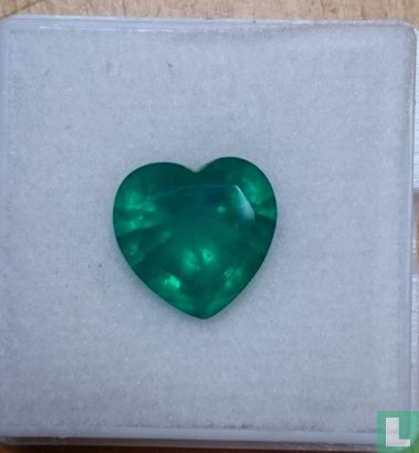 Smaragd Doublet Hart vorm - Image 1