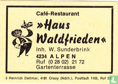 "Haus Waldfrieden" - W. Sunderbrink