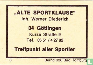 "Alte Sportklause" - Werner Diederich