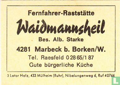 Waidmannsheil - Alb. Starke