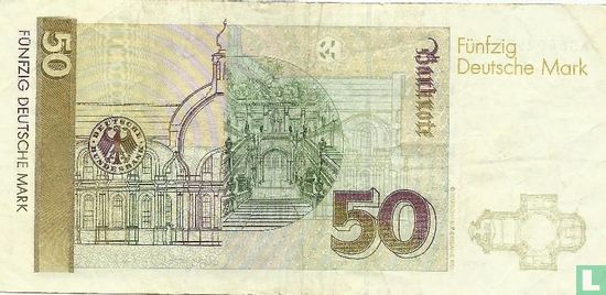 Bundesbank, 50 D-Mark 1989 (a) - Afbeelding 2