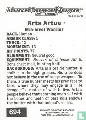 Arta Artuu - 9th-level Warrior - Image 2