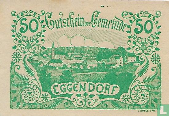 Eggendorf 50 Heller 1920 - Image 1