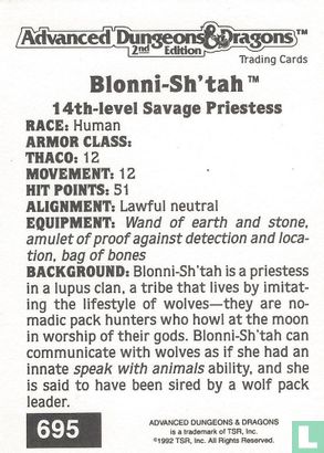 Blonni-Sh'tah - 14th-level Savage Priestess - Afbeelding 2