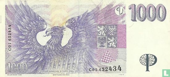République tchèque 1000 Korun - Image 2