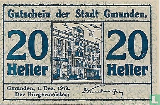 Gmunden 20 Heller 1919 - Afbeelding 1