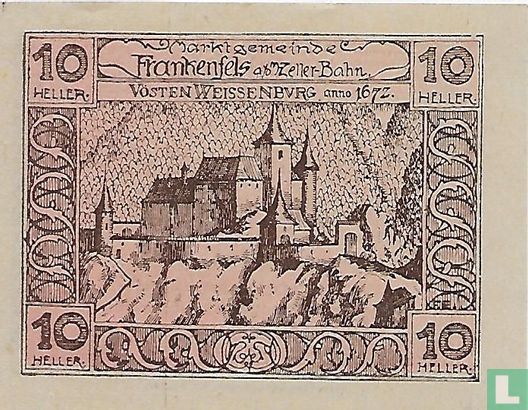 Frankenfels 10 Heller 1920 - Image 1