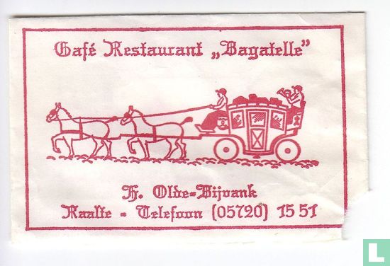 Café Restaurant "Bagatelle"  - Afbeelding 1