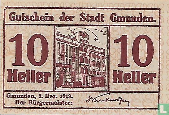 Gmunden 10 Heller 1919 - Afbeelding 1