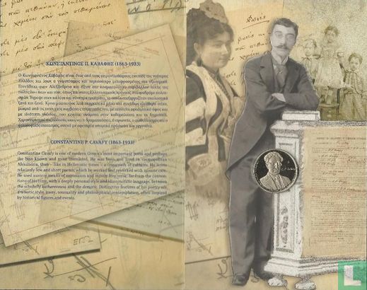 Griechenland 5 Euro 2013 (Folder) "150th anniversary of the birth of the poet Constantine P. Cavafy" - Bild 2