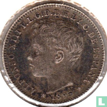 Puerto Rico 20 centavos 1895 - Afbeelding 1