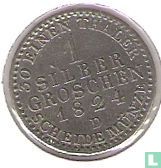 Pruisen 1 silbergroschen 1824 (D) - Afbeelding 1