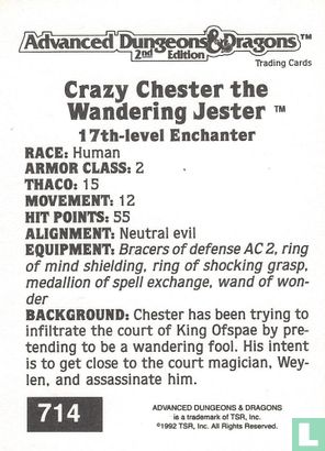 Crazy Chester the Wandering Jester - 17th-level Enchanter - Afbeelding 2