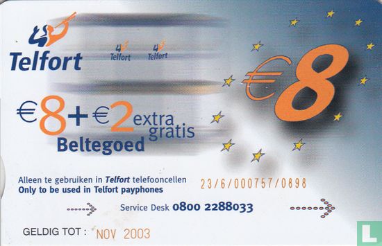 €8,- + €2,- extra gratis beltegoed  - Afbeelding 2