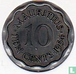 Mauritius 10 cents 1954 - Image 1