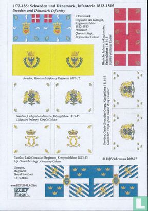 Schweden und Dänemark, Infanterie 1813-1815