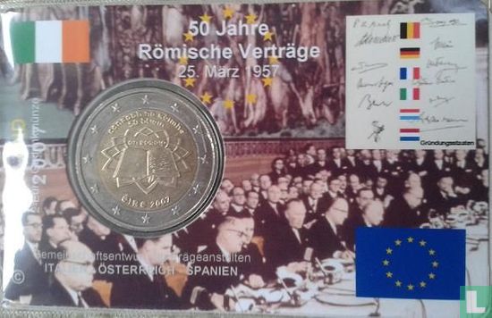 Ierland 2 euro 2007 (coincard) "50th anniversary of the Treaty of Rome" - Afbeelding 1
