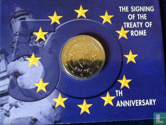 Irland 2 Euro 2007 (Folder) "50th anniversary of the Treaty of Rome" - Bild 1