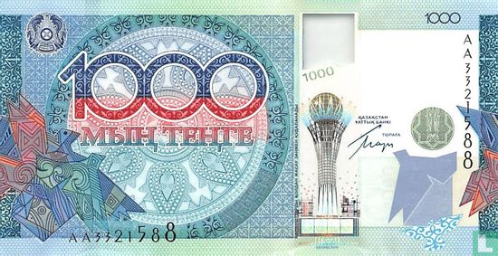 Kazachstan 1000 Tenge - Afbeelding 1
