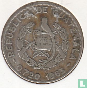 Guatemala 25 Centavo 1963 - Bild 1