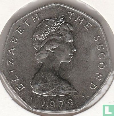 Man 50 pence 1979 (koper-nikkel - geschreven rand - AB) "Manx Day of Tynwald - July 5" - Afbeelding 1