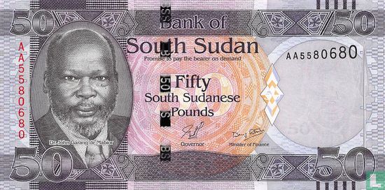 South Sudan 50 Pounds ND (2011) - Image 1