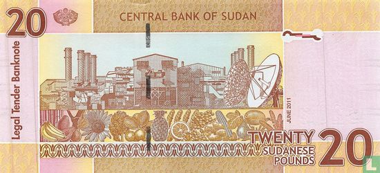 Sudan 20 Pounds 2011 - Bild 2