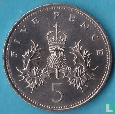 Royaume-Uni 5 pence 1984 - Image 2