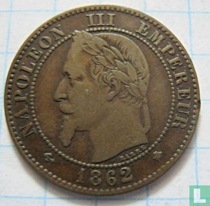 Frankrijk 2 centimes 1862 (A) - Afbeelding 1