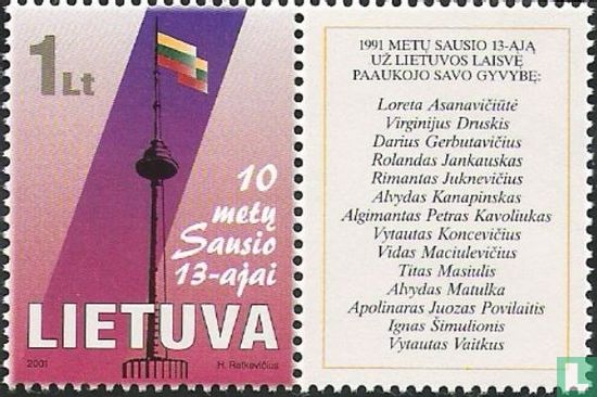 Der zehnte Jahrestag der tragischen Ereignisse in Vilnius