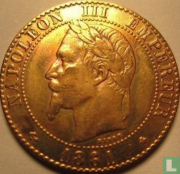 Frankrijk 2 centimes 1861 (A - type 1) - Afbeelding 1