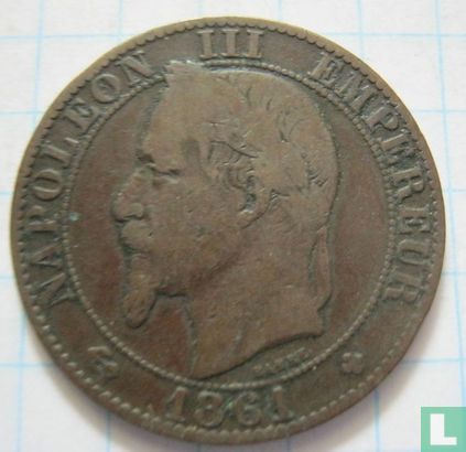 Frankrijk 5 centimes 1861 (BB) - Afbeelding 1
