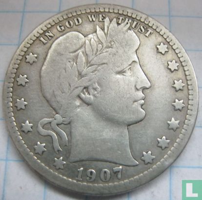 United States ¼ dollar 1907 (D) - Image 1