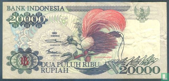 Indonesia 20,000 Rupiah 1995 (P132d) - Image 1