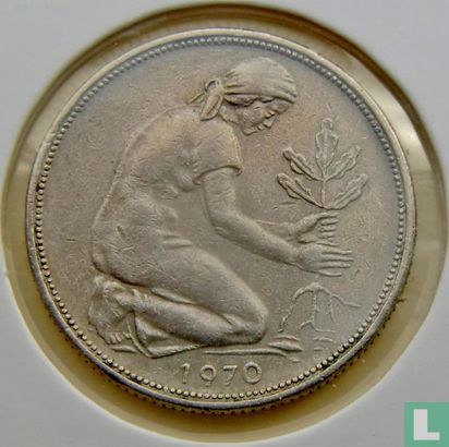 Germany 50 pfennig 1970 (J) - Image 1