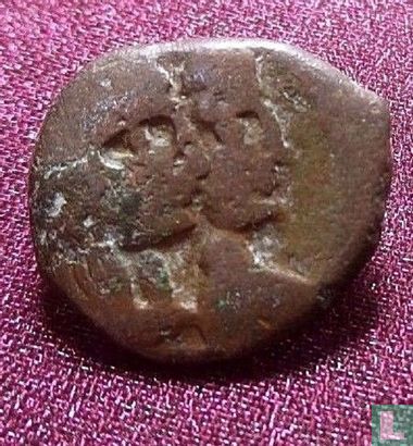 Nabataea  AE18  (Aretas IV & Shuqailat)  9 BCE-40 CE - Image 2