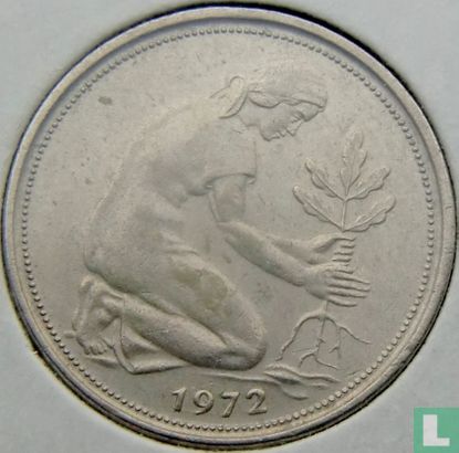 Duitsland 50 pfennig 1972 (G) - Afbeelding 1
