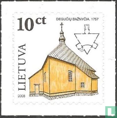 Kirche von Degučiai, 1957