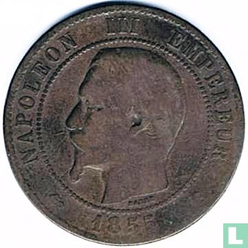 Frankrijk 10 centimes 1855 (K - anker) - Afbeelding 1