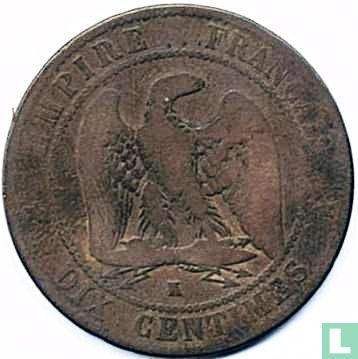 France 10 centimes 1855 (K - anchor) - Image 2